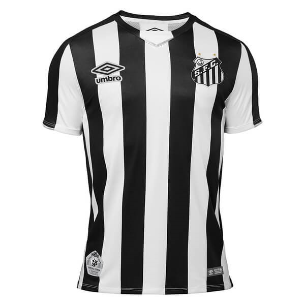 Maillot Football Santos Exterieur 2019-20 Noir Blanc